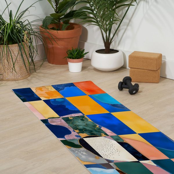 83 Oranges Luxe Checkerboard Yoga Mat - Image 3