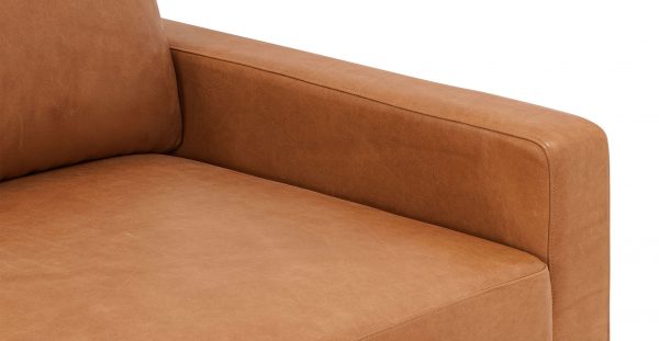 Zyon 105.5" Reversible Chaise Leather Sectional - Image 11