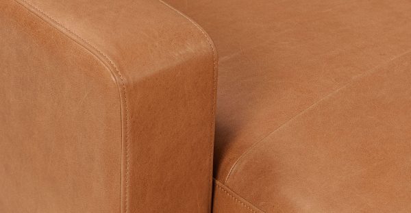 Zyon 105.5" Reversible Chaise Leather Sectional - Image 12