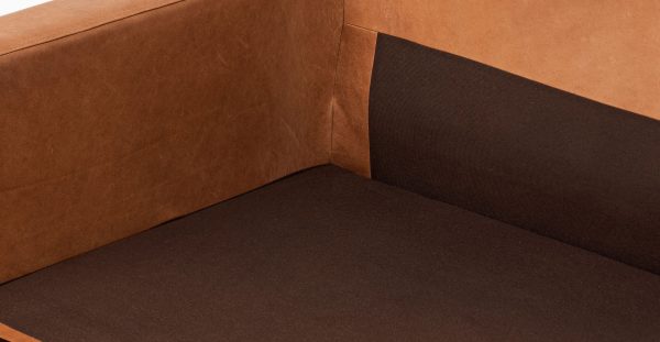 Zyon 105.5" Reversible Chaise Leather Sectional - Image 15