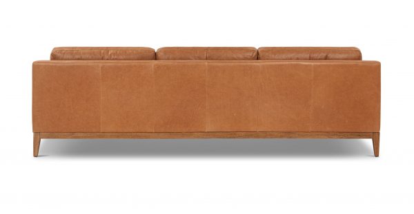 Zyon 105.5" Reversible Chaise Leather Sectional - Image 6
